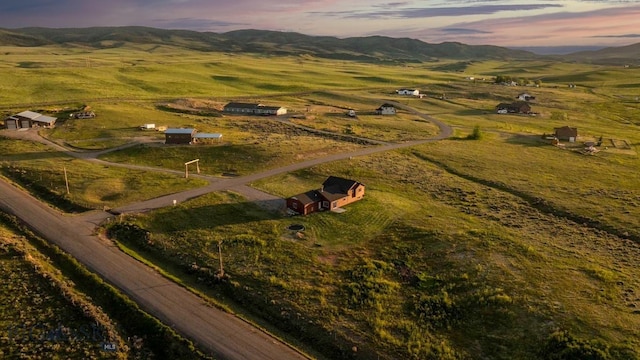 9 Murray Ln, Three Forks, MT 59721 - aerial view at dusk of a mountain view and a view of rural / pastoral area