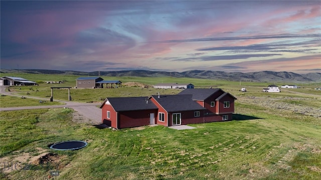 9 Murray Ln, Three Forks, MT 59721 - aerial view at dusk of a mountain view and a rural view