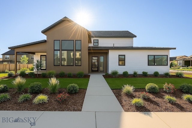 286 Lion Peak, Bozeman, MT 59718 - contemporary home with a front lawn