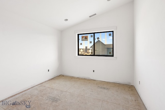 286 Lion Peak, Bozeman, MT 59718 - spare room featuring vaulted ceiling