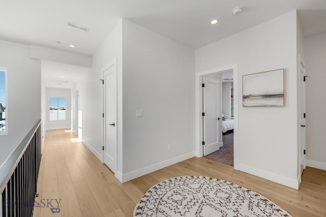 529 Clancy Way, Bozeman, MT 59718 - hallway with light wood finished floors and recessed lighting