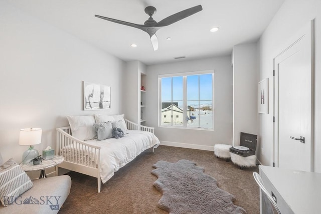 529 Clancy Way, Bozeman, MT 59718 - carpeted bedroom with ceiling fan and recessed lighting