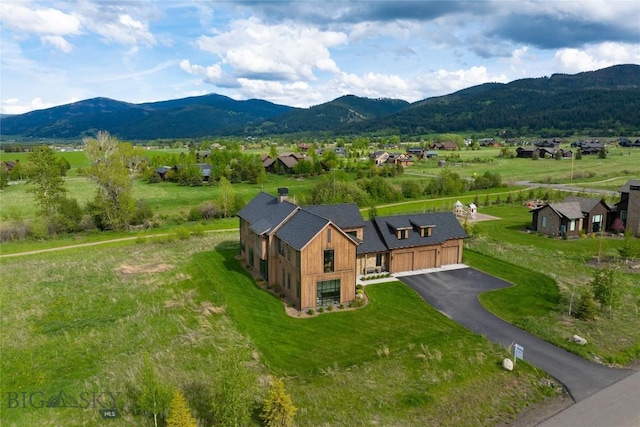 529 Clancy Way, Bozeman, MT 59718 - aerial view of residential area featuring a mountainous background