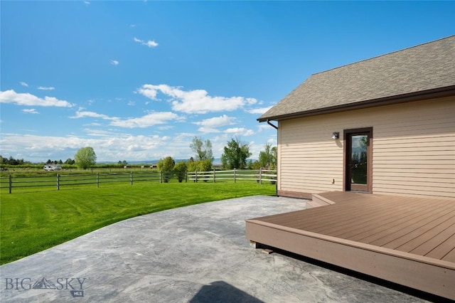 45 Spain Bridge Circle Dr, Belgrade, MT 59714 - view of patio / terrace with a rural view and a wooden deck