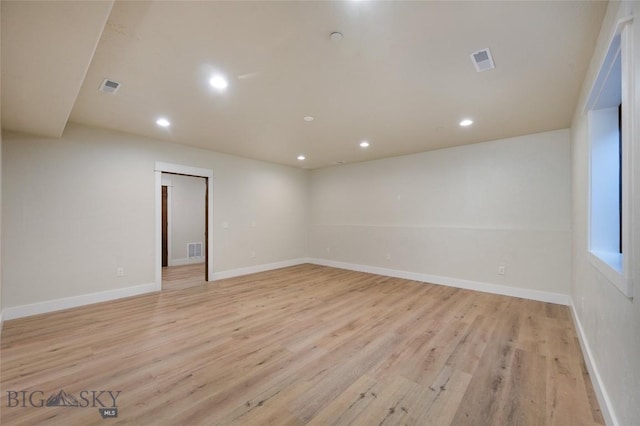 45 Spain Bridge Circle Dr, Belgrade, MT 59714 - spare room with light wood finished floors, recessed lighting, and baseboards