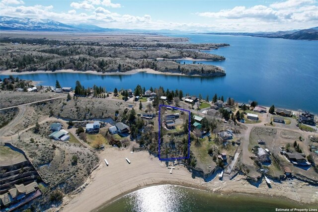 8422 Lake Park Trl, Helena, MT 59602 - aerial view of a water and mountain view