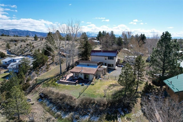 8422 Lake Park Trl, Helena, MT 59602 - aerial view of a mountain backdrop