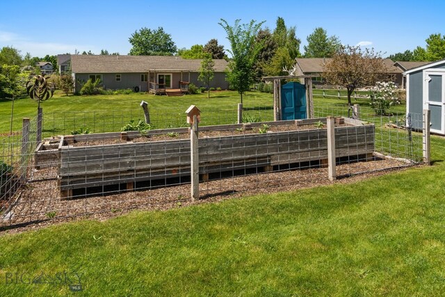 370 Prospector, Bozeman, MT 59718 - view of yard with a vegetable garden
