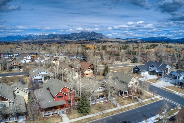 113 Nash Creek Ln, Bozeman, MT 59715 - aerial view of residential area featuring a mountain backdrop