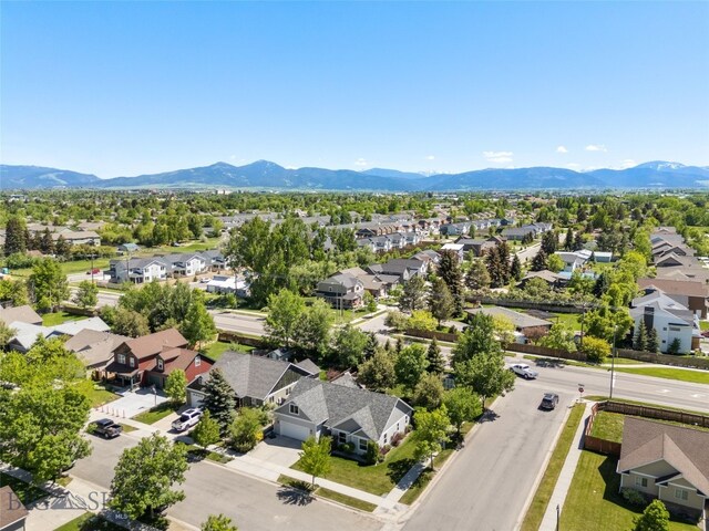 3194 Oliver St, Bozeman, MT 59718 - aerial perspective of suburban area with a mountainous background