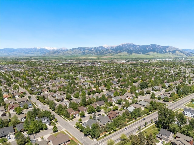 3194 Oliver St, Bozeman, MT 59718 - aerial view of residential area with mountains