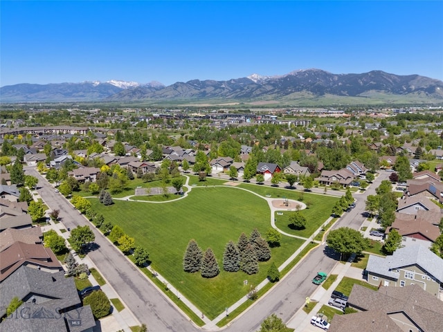 3194 Oliver St, Bozeman, MT 59718 - aerial view of residential area with mountains