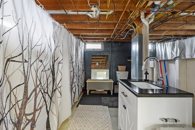 303 Cypress St, Anaconda, MT 59711 - basement with a sink