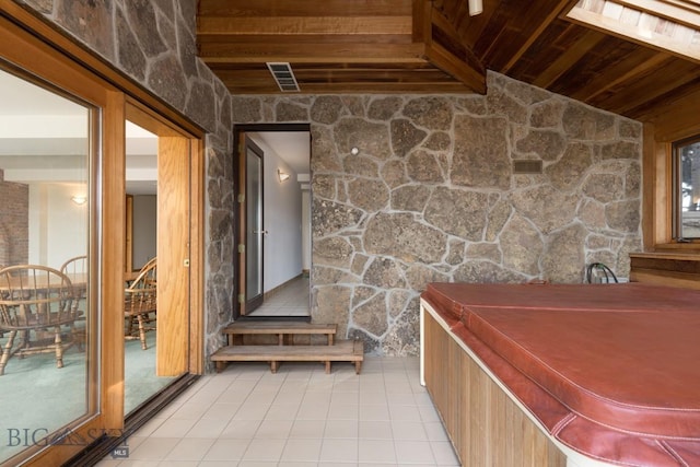 2421 Highland Blvd, Bozeman, MT 59715 - misc room featuring wooden ceiling and light tile patterned floors