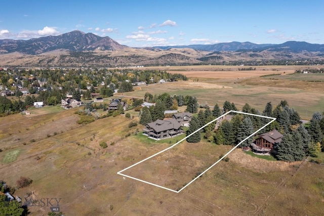 2421 Highland Blvd, Bozeman, MT 59715 - view of rural area featuring property parcel outlined and mountains