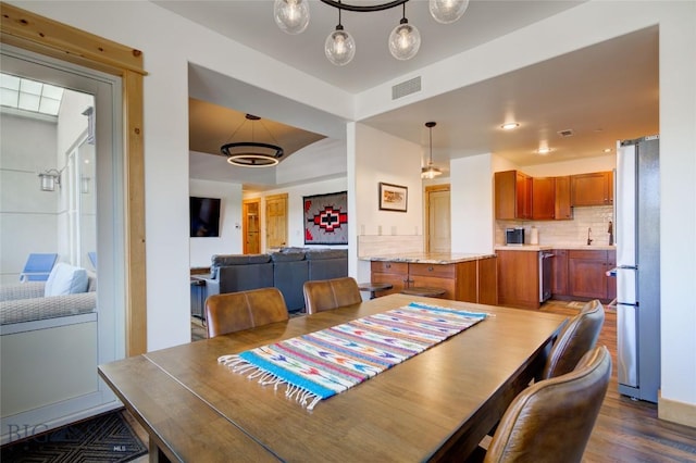 424 E Main St Unit E, Bozeman, MT 59715 - dining room featuring dark wood-style flooring