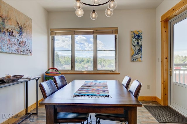 424 E Main St Unit E, Bozeman, MT 59715 - dining space featuring wood finished floors and baseboards