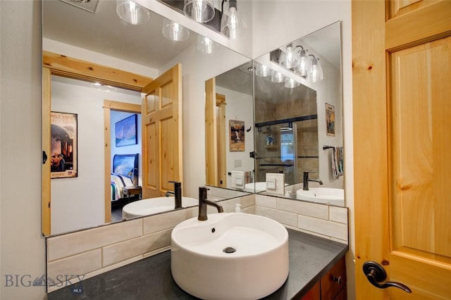 424 E Main St Unit E, Bozeman, MT 59715 - ensuite bathroom with a shower stall and vanity