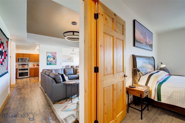 424 E Main St Unit E, Bozeman, MT 59715 - bedroom with light wood-type flooring