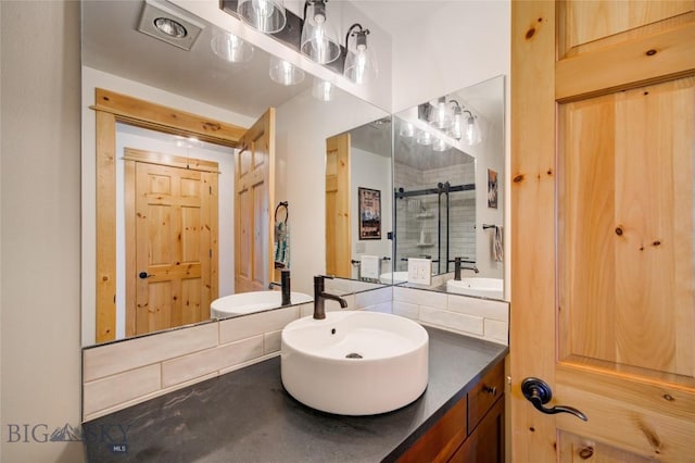 424 E Main St Unit E, Bozeman, MT 59715 - full bath with a shower stall and vanity