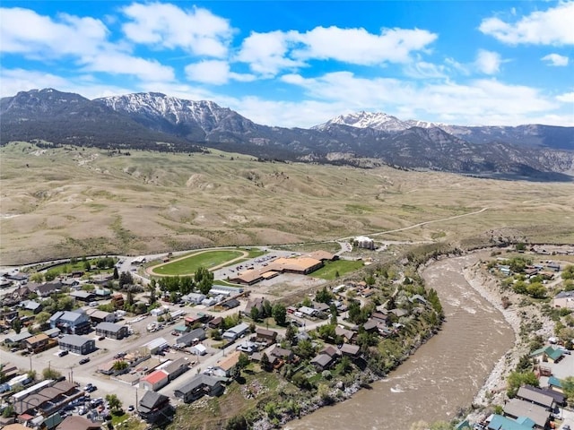 312 Water St, Gardiner, MT 59030 - aerial view of residential area with mountains