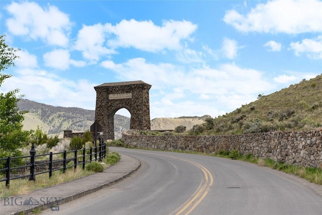 312 Water St, Gardiner, MT 59030 - view of asphalt street with a mountain view