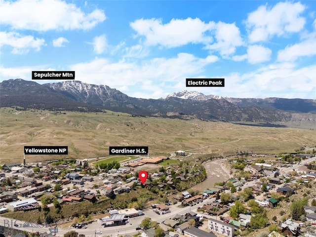 312 Water St, Gardiner, MT 59030 - view of mountain backdrop with nearby suburban area