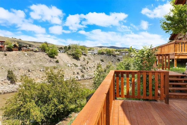 504 4th St, Gardiner, MT 59030 - deck with a mountain view
