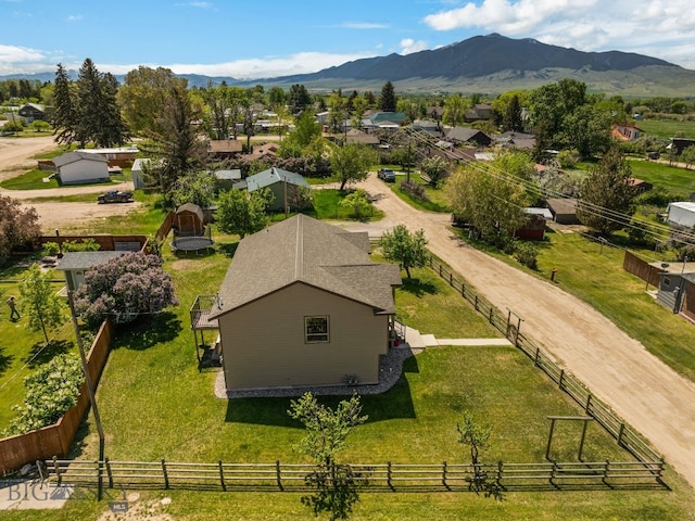 205 Water St, Sheridan, MT 59749 - aerial view of property and surrounding area with mountains