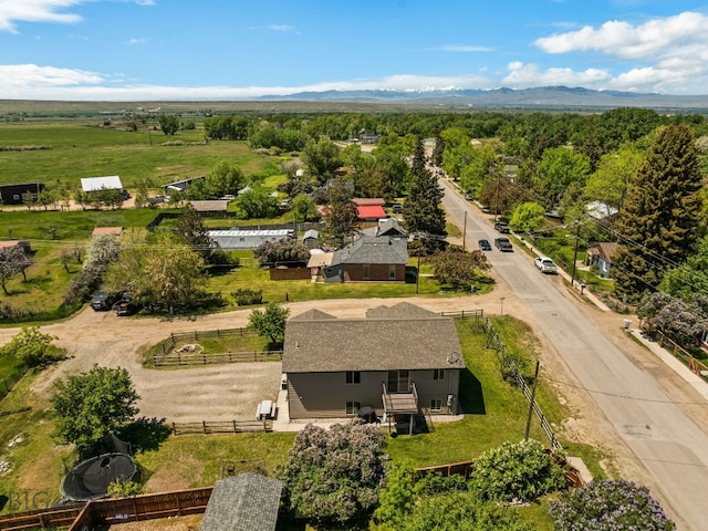 205 Water St, Sheridan, MT 59749 - aerial view of property and surrounding area with a mountainous background