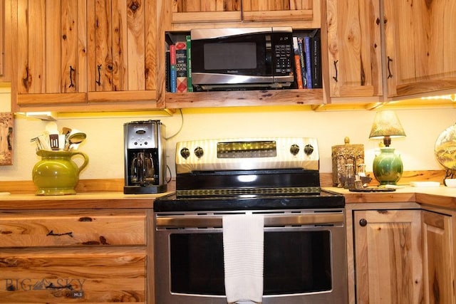 16 Wilson Rd, Livingston, MT 59047 - kitchen with appliances with stainless steel finishes and light countertops