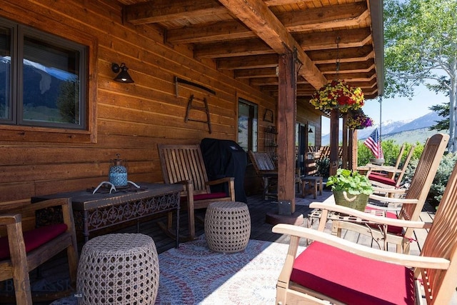 16 Wilson Rd, Livingston, MT 59047 - view of patio with a mountain view