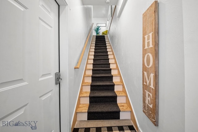420 N 6th Ave, Bozeman, MT 59715 - staircase featuring baseboards