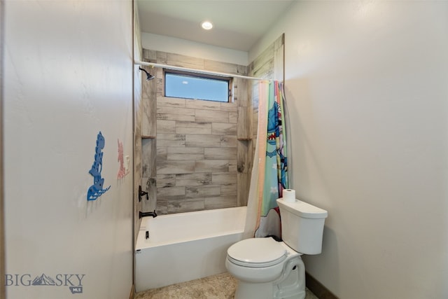 289 Montana Way, Ennis, MT 59729 - full bathroom with toilet and shower / bathtub combination with curtain