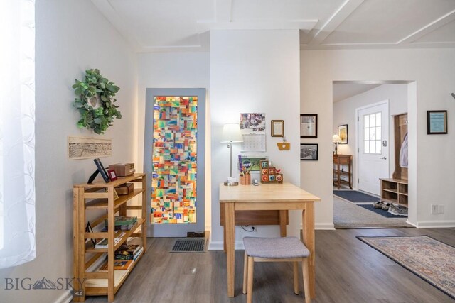 304 W Granite St, Butte, MT 59701 - dining space featuring wood finished floors and baseboards