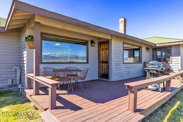 25 Trail Creek Rd, Ennis, MT 59729 - wooden deck featuring outdoor dining space