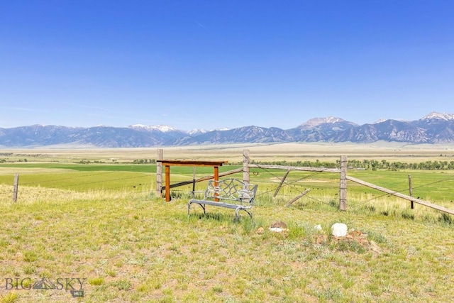 25 Trail Creek Rd, Ennis, MT 59729 - mountain view with rural landscape and a pastoral area
