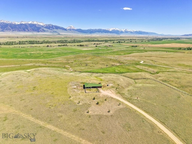 25 Trail Creek Rd, Ennis, MT 59729 - aerial view of sparsely populated area featuring a mountain backdrop