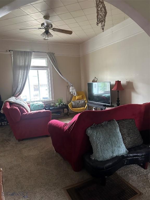 905 W Copper, Butte, MT 59701 - living room with carpet flooring