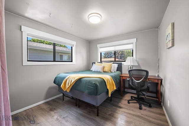 420 N 6th Ave, Bozeman, MT 59715 - bedroom with multiple windows, wood finished floors, and baseboards