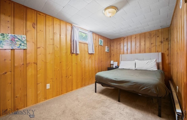 420 N 6th Ave, Bozeman, MT 59715 - carpeted bedroom featuring wood walls