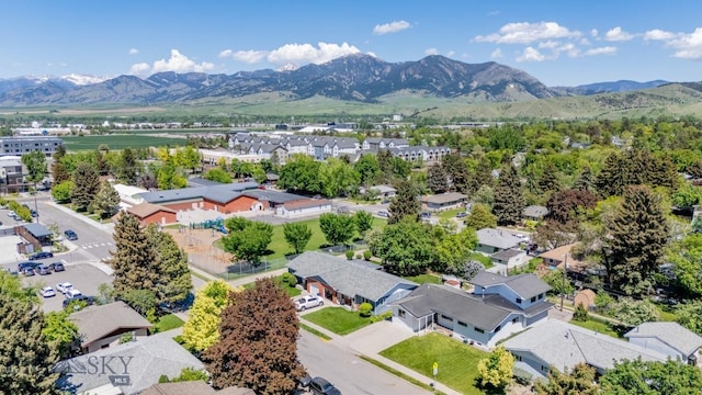 420 N 6th Ave, Bozeman, MT 59715 - aerial perspective of suburban area with a mountainous background