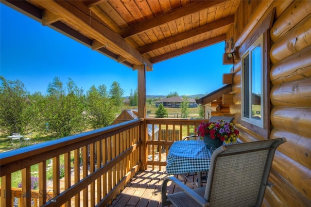 13 Coachman Ln, Mcallister, MT 59740 - view of wooden deck