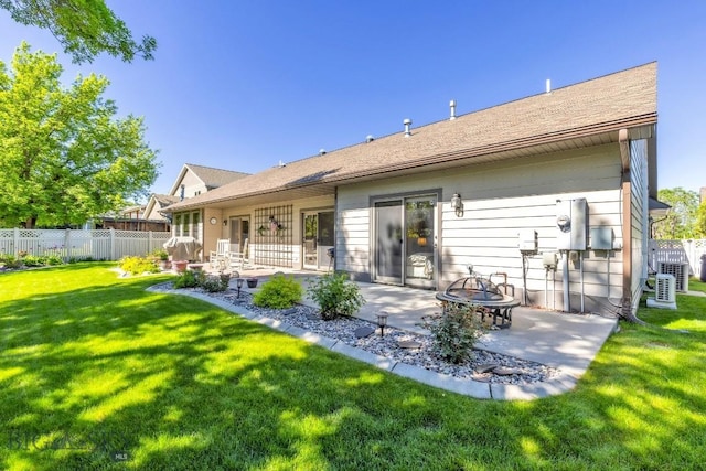 510 N 23rd, Bozeman, MT 59718 - rear view of property featuring a patio and an outdoor fire pit