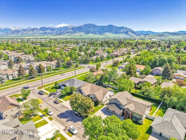 510 N 23rd, Bozeman, MT 59718 - aerial view of residential area with a mountain backdrop