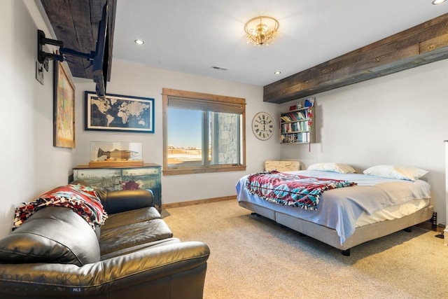 715 Bates Rd, Manhattan, MT 59741 - bedroom with carpet flooring, recessed lighting, and baseboards