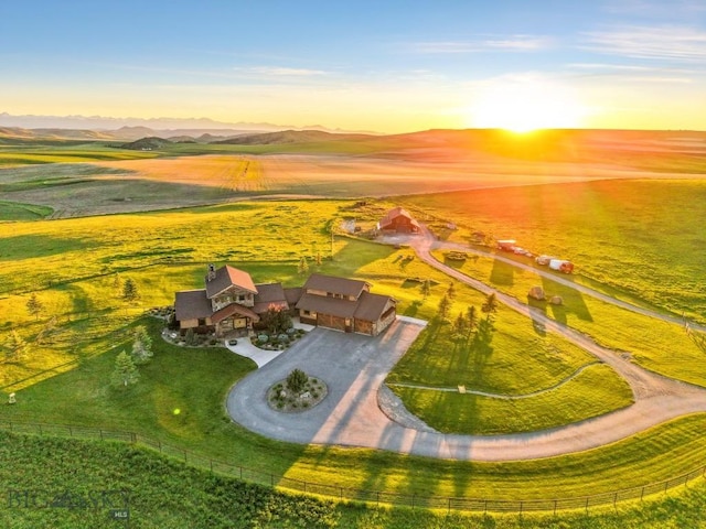 715 Bates Rd, Manhattan, MT 59741 - view of aerial view at dusk