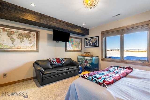 715 Bates Rd, Manhattan, MT 59741 - bedroom with recessed lighting, carpet, and baseboards