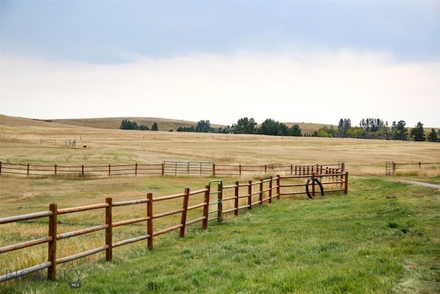 996 Forest Grove Rd, Lewistown, MT 59457 - view of yard featuring a view of countryside