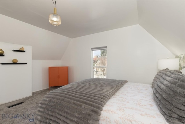 209 S Tracy, Bozeman, MT 59715 - bedroom with vaulted ceiling and carpet floors